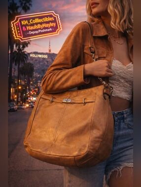 Coach Tan Brown Chelsea Leather Ashlyn Hobo Bag